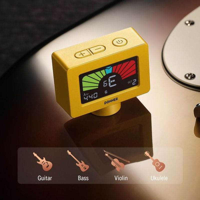 Donner DT10 klype-tuner yellow