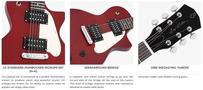 Sire L3 HH/TVY Larry Carlton mahogany electric guitar L-style