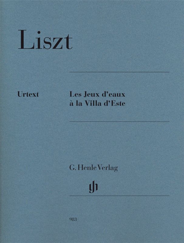 F. Lisz - Les Jeux d'eaux à la Villa d'Este