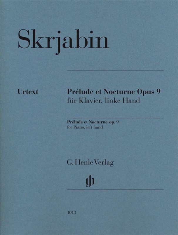 Alexander Skrjabin - Prélude et Nocturne Opus 9 für Klavier, lin