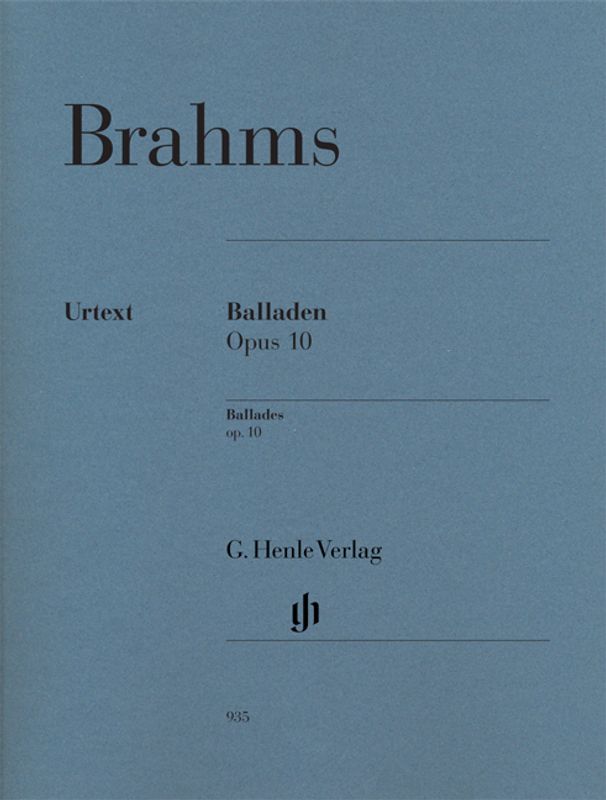 Johannes Brahms - Ballades Op.10 - Urtext