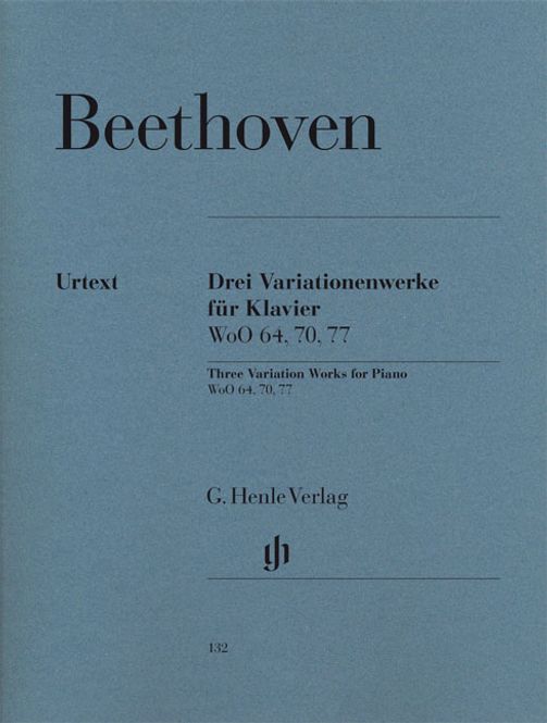 Hovedbilde Ludwig van Beethoven - 3 Variation Works WoO 70, 64, 77