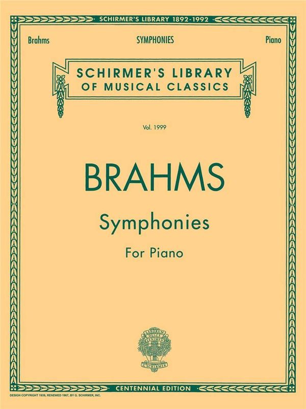 Johannes Brahms - Symphonies for Solo Piano