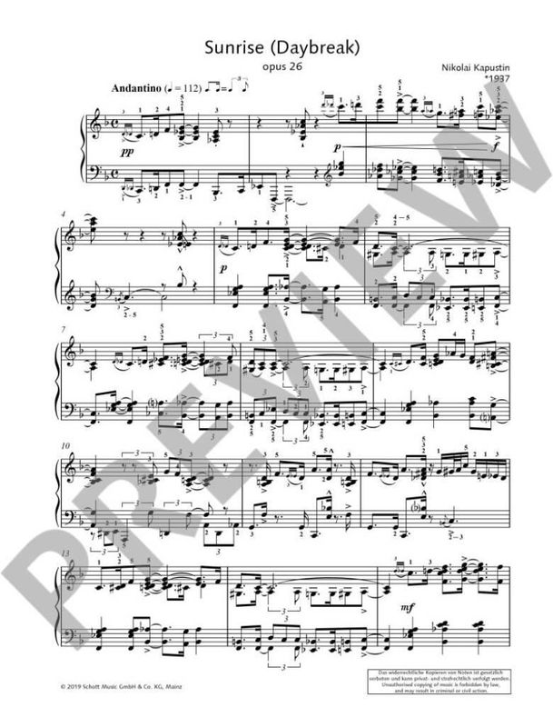 Nikolai Kapustin - Piano Works