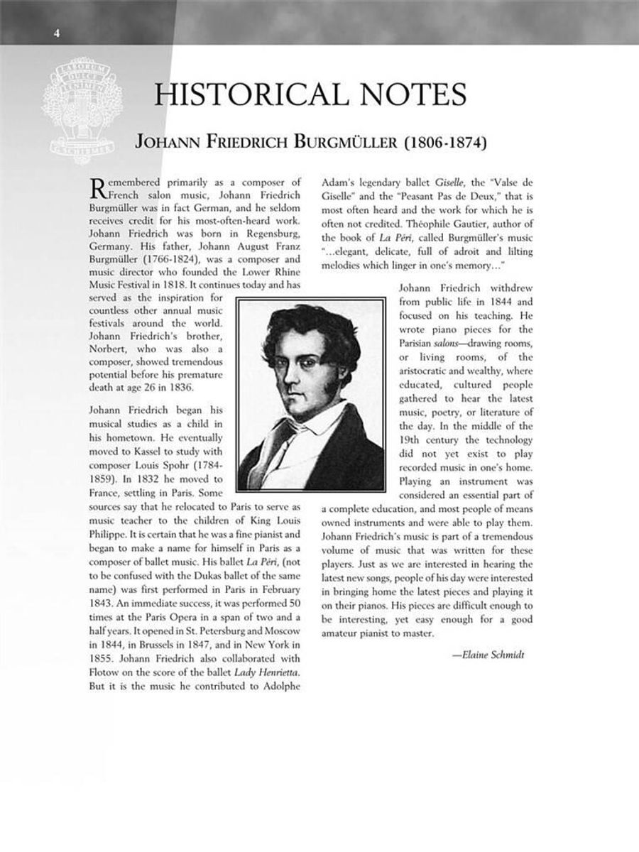 Friedrich Burgmüller - 25 Progressive Studies, Op. 100