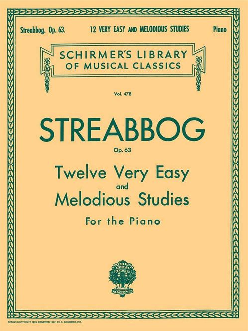 Hovedbilde Louis Streabbog - 12 Very Easy and Melodious Studies, Op. 63