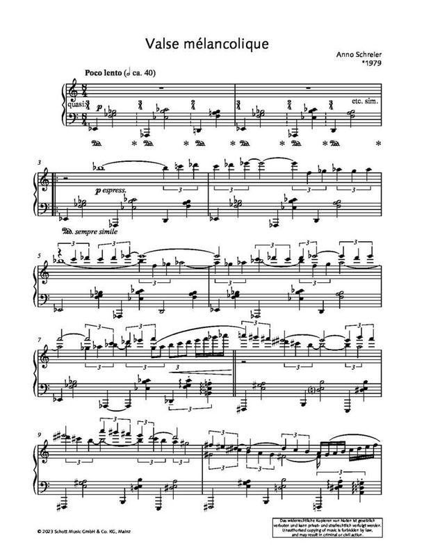 Anno Schreier - Valse mélancolique
