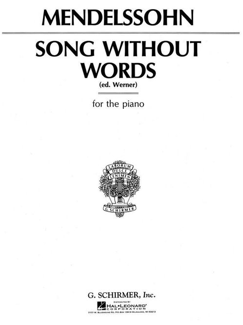 Hovedbilde Felix Mendelssohn Bartholdy - Song Without Words