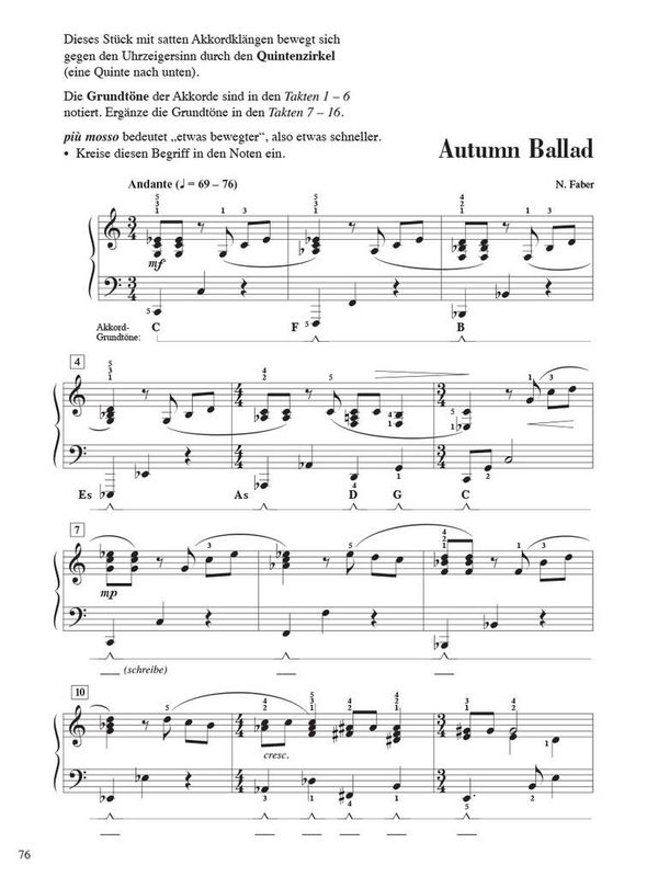 Piano Adventures: Unterrichtsheft Stufe 6