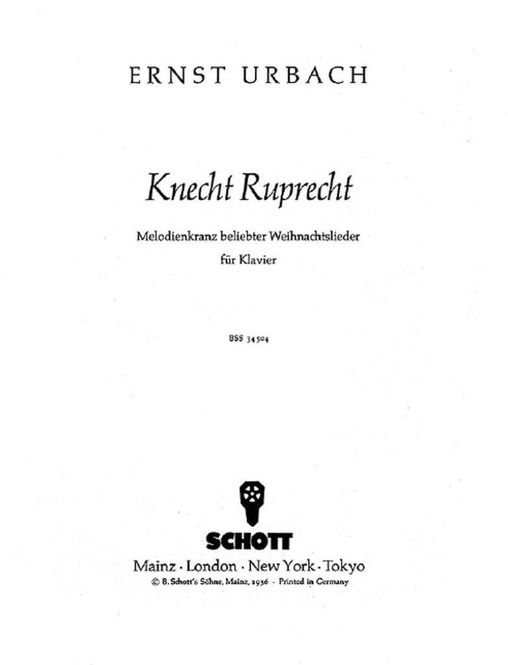 Hovedbilde Ernst Urbach - Knecht Ruprecht
