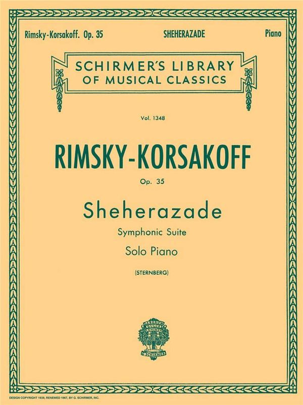 Nikolai Rimsky-Korsakov - Sheherazade, Op. 35 (Piano Reduction)