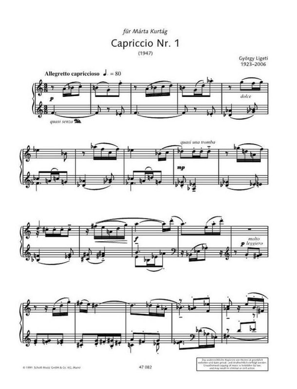 György Ligeti - Capriccio 1 & 2 Invention