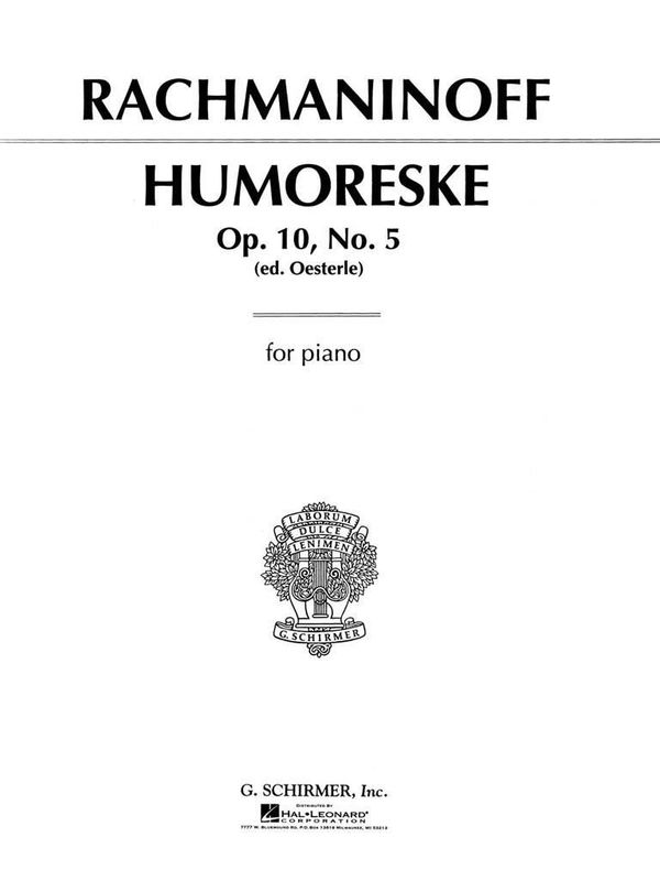 Sergei Rachmaninov - Humoreske, Op. 10, No. 5