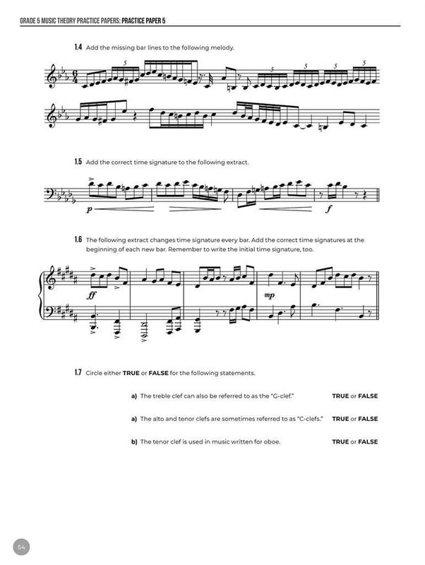 Grade 5 Music Theory Practice Papers: Volume 2