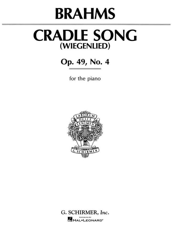 Johannes Brahms - Cradle Song