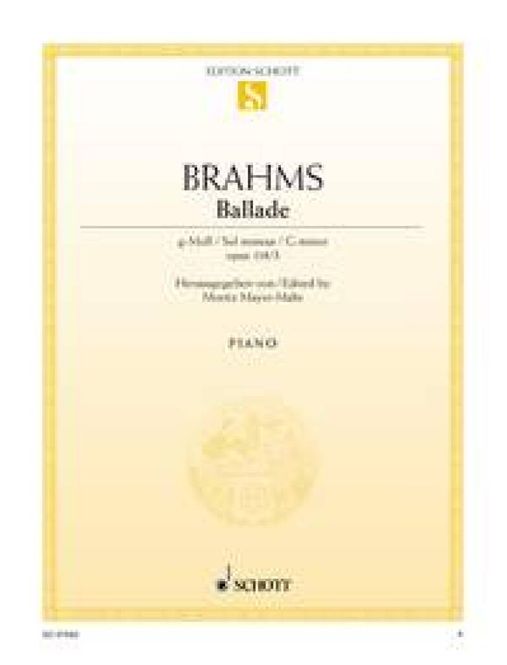Hovedbilde Johannes Brahms - Ballade g-Moll op. 118/3