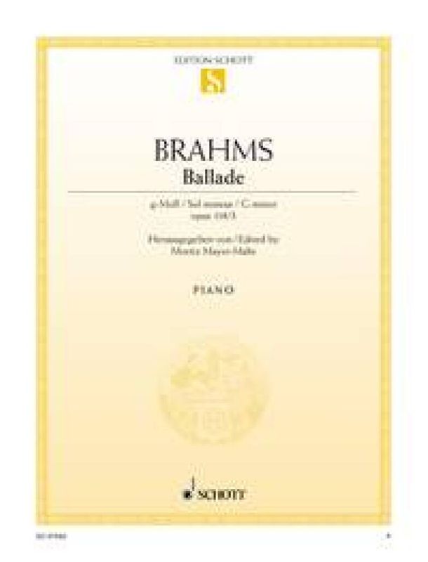 Johannes Brahms - Ballade g-Moll op. 118/3