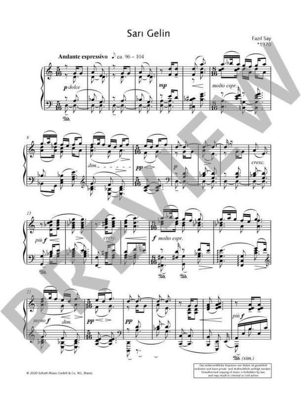 Fazil Say - Fair-haired bride op. 66 No. 2