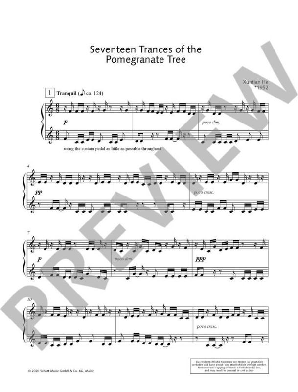 Xuntian He - Seventeen Trances of the Pomegranate Tree