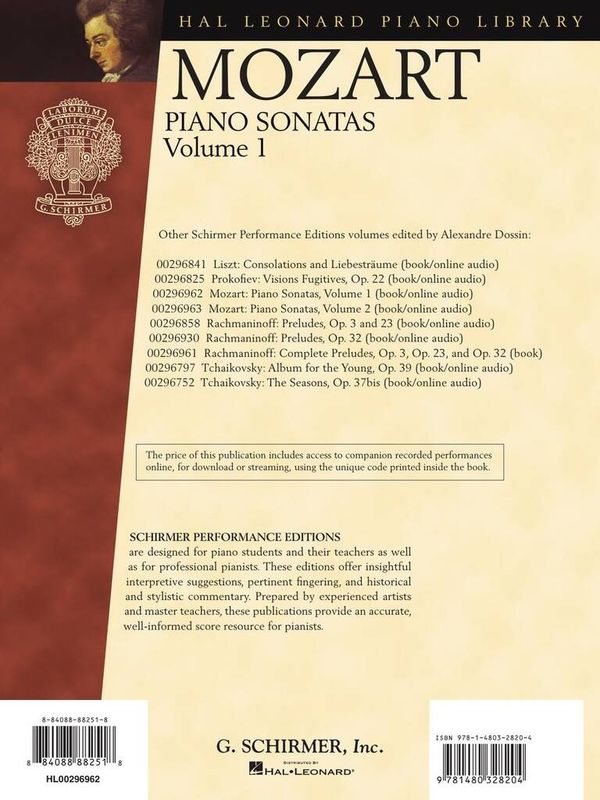 Wolfgang Amadeus Mozart - Piano Sonatas, Volume 1