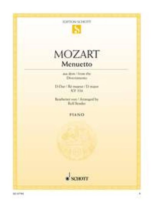 Hovedbilde Wolfgang Amadeus Mozart - Menuet D Kv334