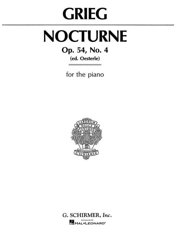 Edvard Grieg - Nocturno, Op. 54, No. 4