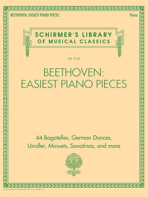 Ludwig van Beethoven - Beethoven: Easiest Piano Pieces
