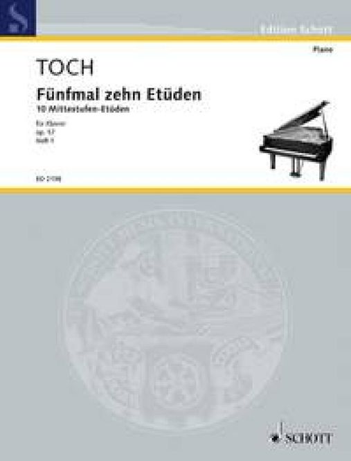 Hovedbilde Ernst Toch - Five Times Ten Etudes op. 57 Band 1