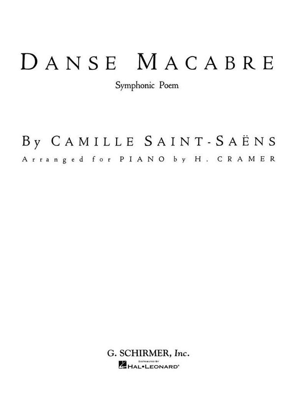 Camille Saint-Saëns - Danse Macabre