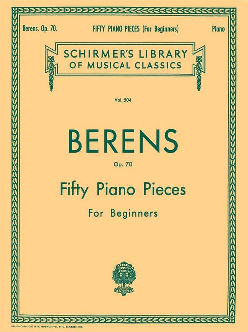 Hovedbilde Hermann Berens - 50 Pieces without Octaves, Op. 70 (Complete)