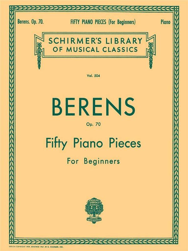 Hermann Berens - 50 Pieces without Octaves, Op. 70 (Complete)