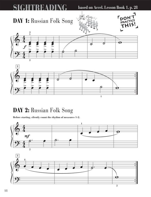 Accelerated Piano Adventures Sightreading Book 1