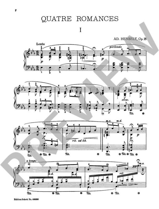 Romances op. 18