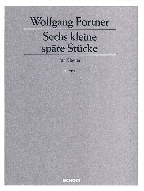 Hovedbilde Wolfgang Fortner - Six later pieces