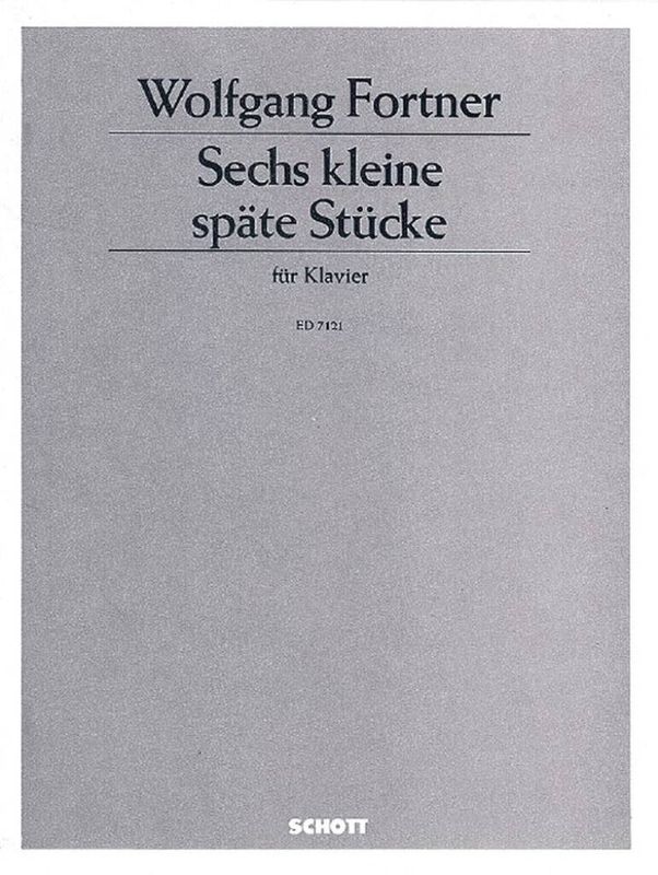 Wolfgang Fortner - Six later pieces