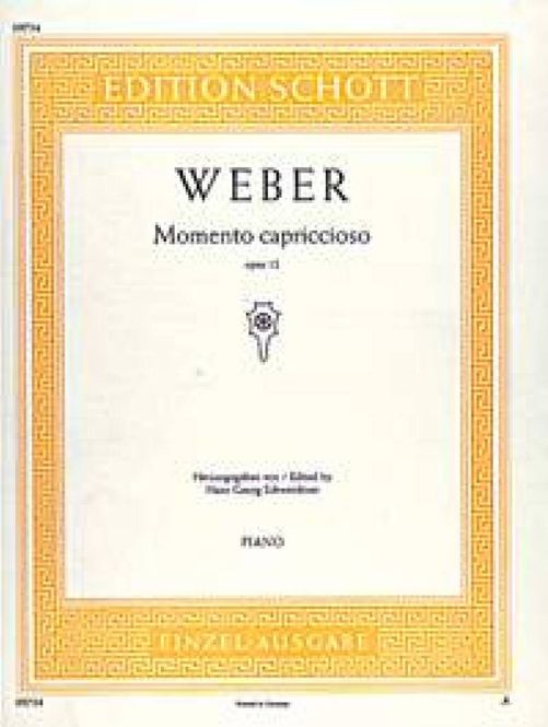 Hovedbilde Carl Maria von Weber - Momento capriccioso op. 12