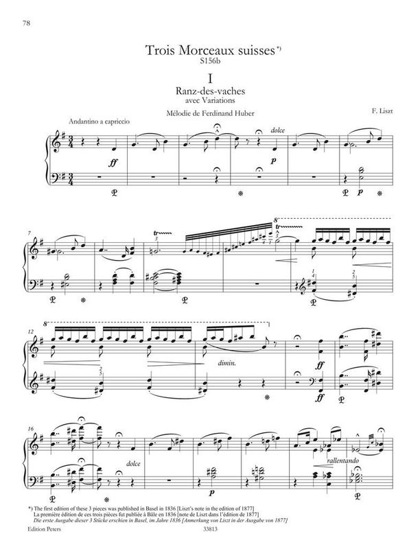 Franz Liszt - Années de pèlerinage