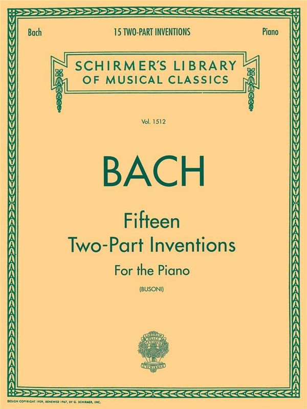 Johann Sebastian Bach - 15 Two-Part Inventions