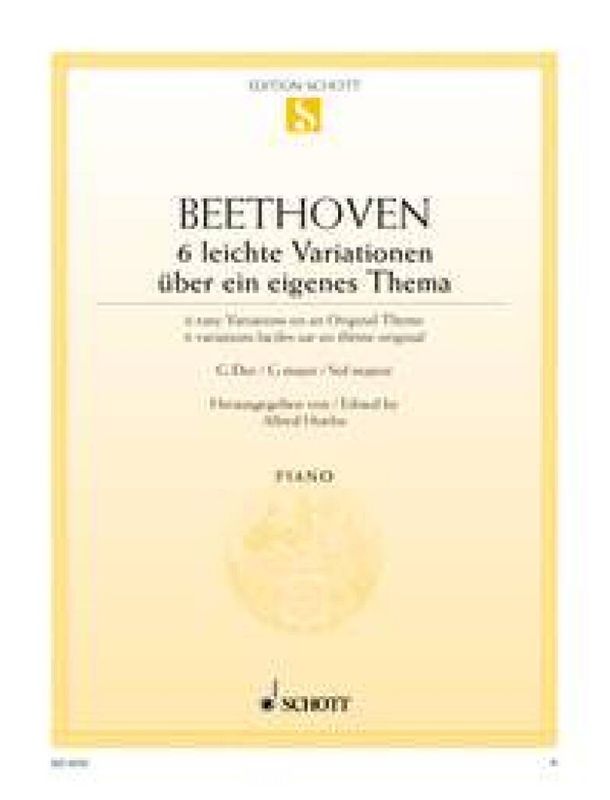 Ludwig van Beethoven - Leichte Variationen(6) G Eigenes
