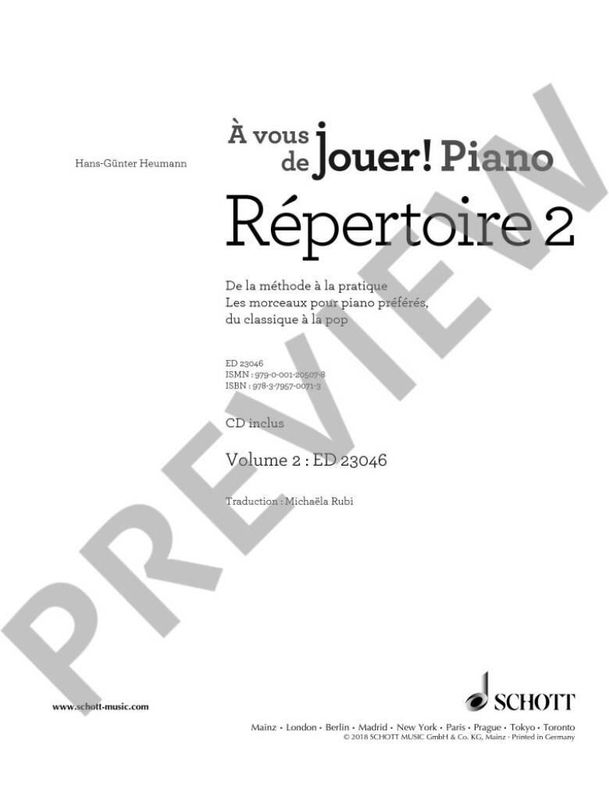 Hans-Günter Heumann - Répertoire 2