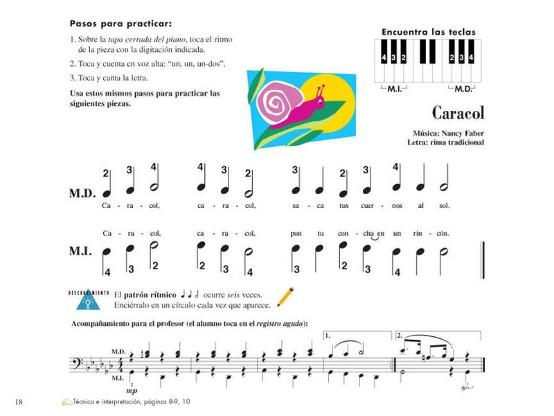 Piano Adventures: Lecciones y Teoría Nivel 1