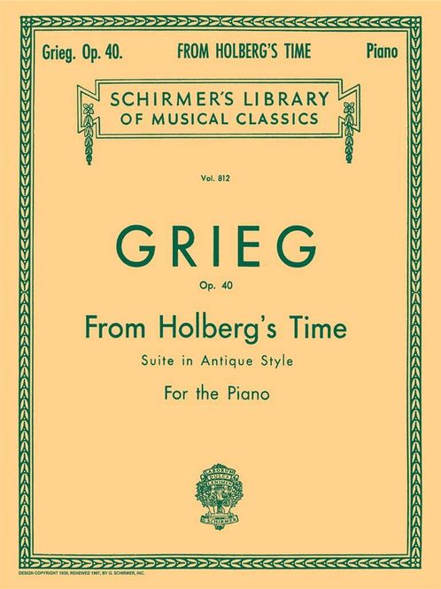Hovedbilde Edvard Grieg - From Holberg's Time