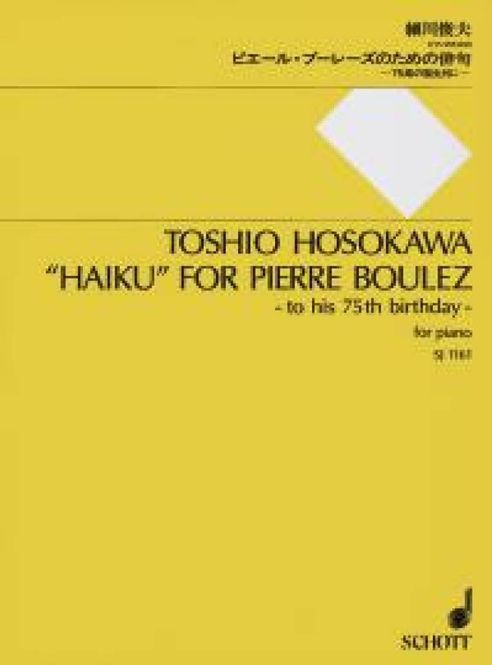 Hovedbilde Haiku for Pierre Boulez
