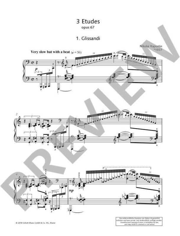 Nikolai Kapustin - 3 Etudes Op. 67