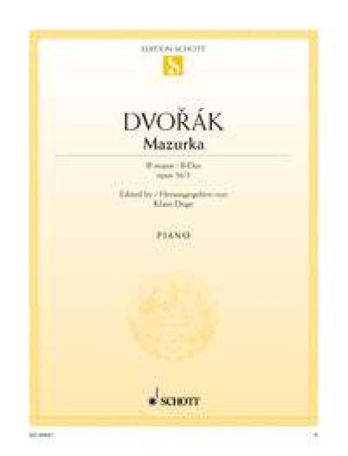 Hovedbilde Antonín Dvořák - Mazurka B-Dur op. 56/3