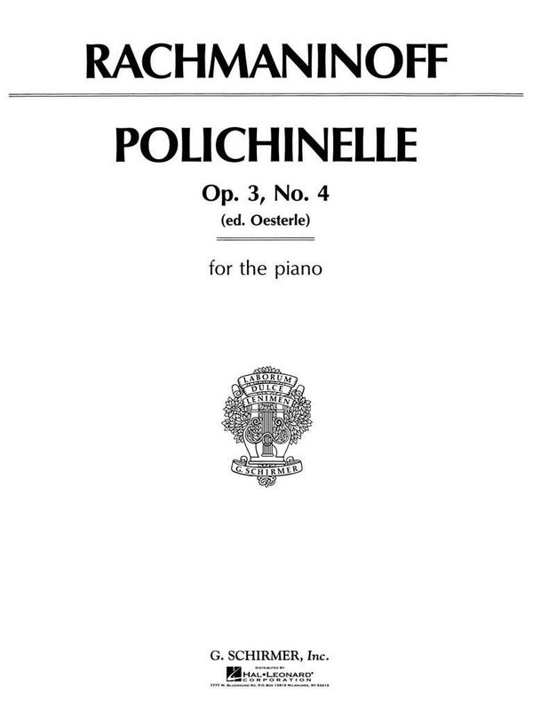 Sergei Rachmaninov - Polichinelle, Op. 3, No. 4