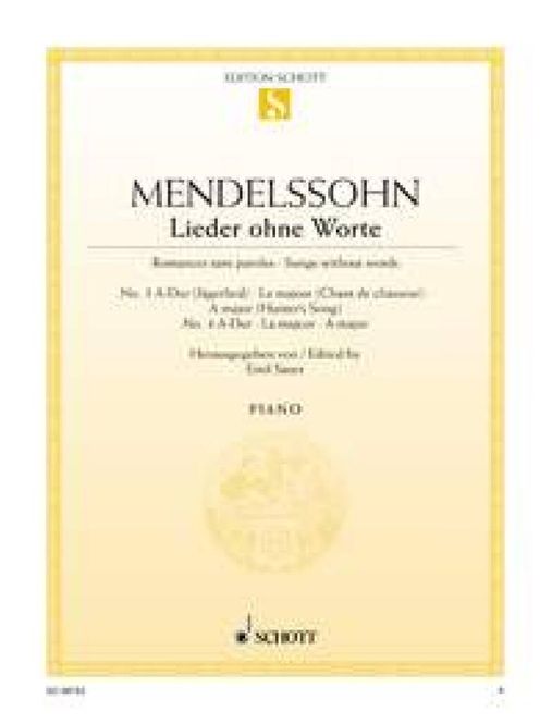 Hovedbilde Felix Mendelssohn Bartholdy - Lieder Ohne Worte 3 ...