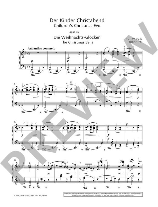 Niels Wilhelm Gade - Der Kinder Christabend op.36 