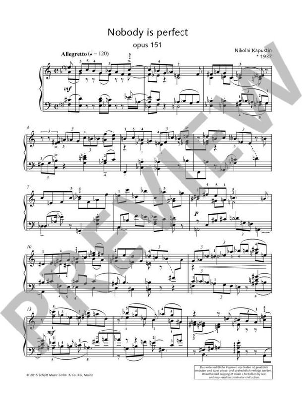 Nikolai Kapustin - Nobody is perfect op. 151