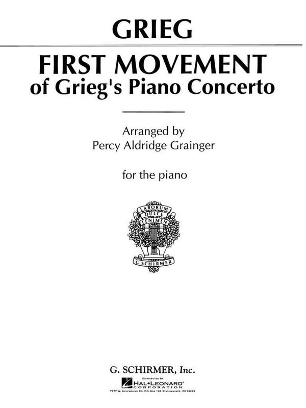 Edvard Grieg - Piano Concerto - 1st Movement